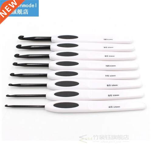 Brand New 8pcs Sewing Needles Handle Aluminum Crochet Hooks