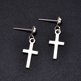 Women Cross Earrings Fashion Punk Cross Pendant Cartilage Dr