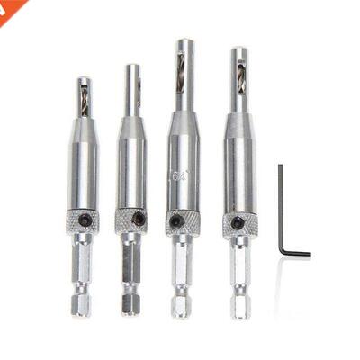 1 Set Center Drill Bit Door Self Centering Hinge Tapper Core