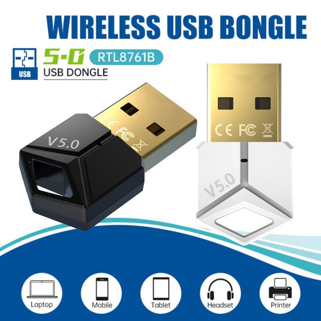 USB Bluetooth-compatible 5.0 Adapter Receiver 5.0 Bluetooth-