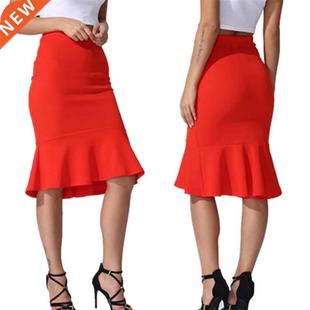 2022 New Skirts Hot Sale Women's Spring Autumn Elastic H