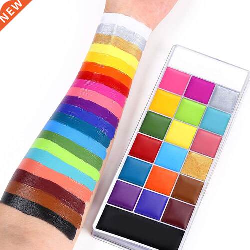 20 Colors Safe Cosmetic Flash Tattoo Painting Art Halloween