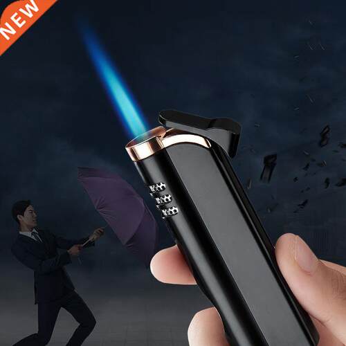 Torch Turbne Lghter Jet Blue Fre Cgar gas Lghter Cgare