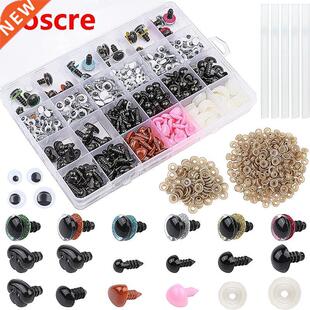 819 Pcs Colorful Plstic Doll Eyes nd Noses Sfety Eyes Nee