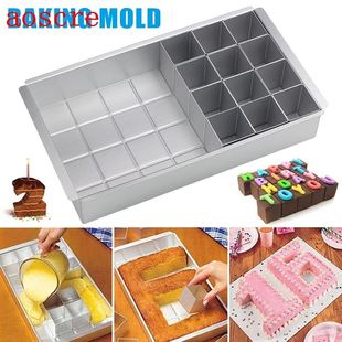 Letter Number Cake Molding Pan Mould  Tools Aluminum Allo