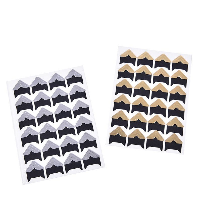 new 120PCS/(5 sheets) Vintage Corner Kraft Paper Stickers F