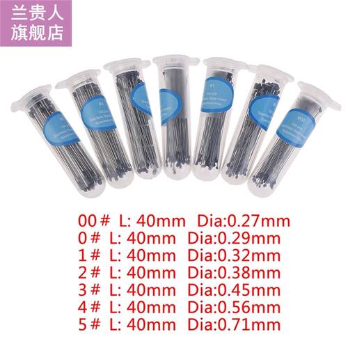 100Pc Insect Pin Specimen Needle Stainless Steel With Tube