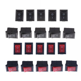 10pcs/lot Rocker Switches 2 Pin 10x15mm SPST ON/OFF Solderin