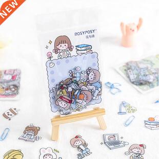 PET Cute Waterproof Kawaii Girls Sticker Journal Scrapbookin