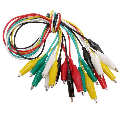 10Pcs Alligator Clip  Test Les Jumper Wire Double-ended
