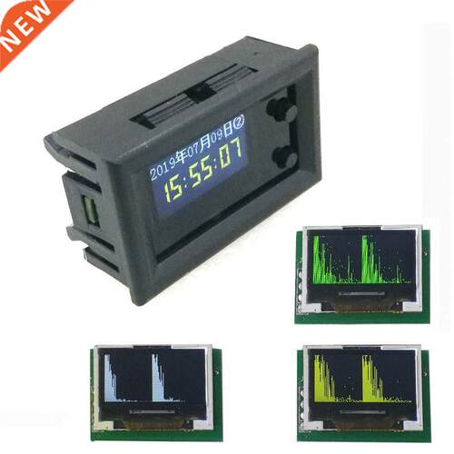 0.96 inch OLED Music Spectrum Display yzer W/ CLOCK MP3 Ampl