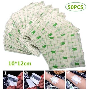 50Pcs/lot Transparent Tape PU film Adhesive Plaster Waterpro