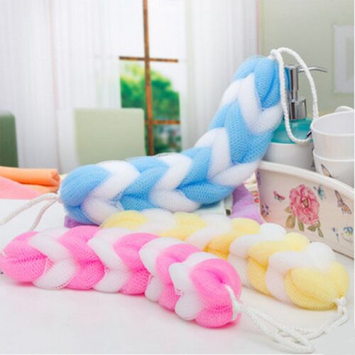 Soft Back Strap Bath Scrubber Rich bubbles Body Brush Shower