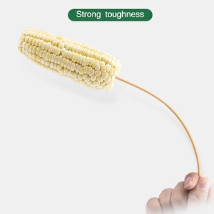 Sturdy Bamboo Skewer Sticks BBQ Fruit Shish Kebab Natural Wo