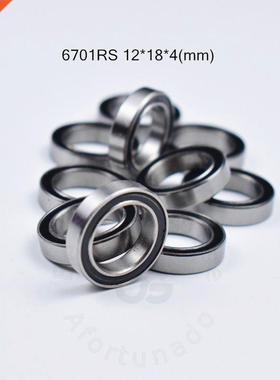 10pcs 6701RS 12*18*4(mm) free shipping chrome steel rubber