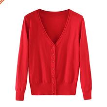 Cardigan Women Oversized Sweater Coat Spring Autumn Single B