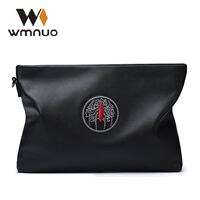 Wmnuo Clutches Men Genuine Cow Leather Hand Bag Male Clutch