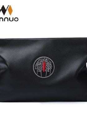 Wmnuo Clutches Men Genuine Cow Leather Hand Bag Male Clutch