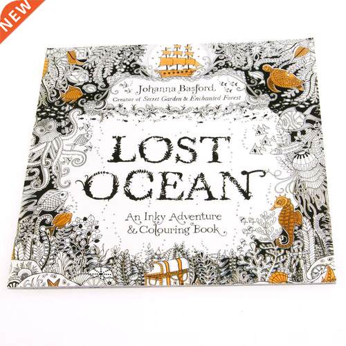 Lost Ocean Drawng Colorng Book Grafft Books Adult Pant