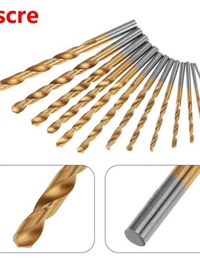 13Pcs 1 5-6 5mm High Steel Coated Drill Bits Set Golden