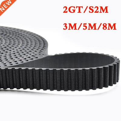 1Meter Rubber Timing Belt Black Open-Ended Transmission Sync