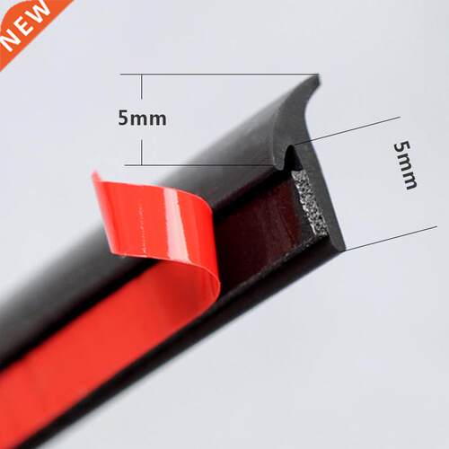 Rubber Car Door Seal Slanted T-type Front Bumper Auto Seal R