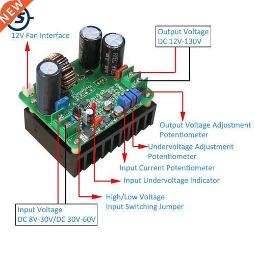 900W DC-DC Boost Module Wide Volta CVCC Step Down Power Su
