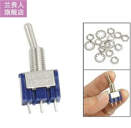 1pcs AC 125V 6A Single Pole Double Throw SPDT On/On Toggle S