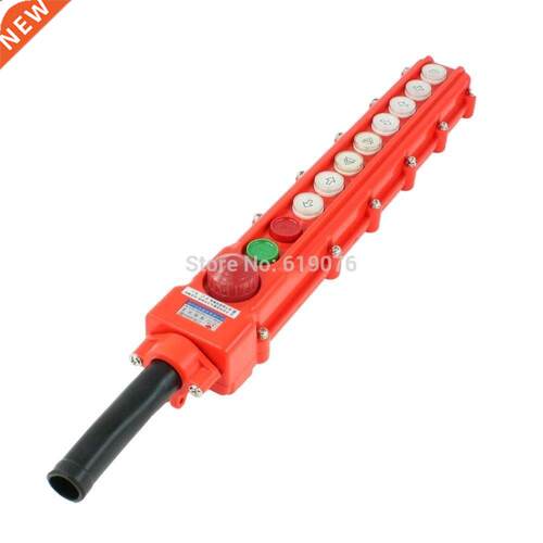 Hoist Crane Pendant 8 Way Pushbutton Switch Up Down Rain Pro