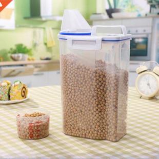 2 Pcs Rice Container Cereal Grain Storage Box with Cap 2kg M