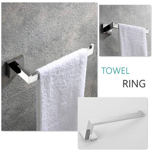 TAICUT Chrome Bathroom Accessories Sets Towel Holder Bar Rac