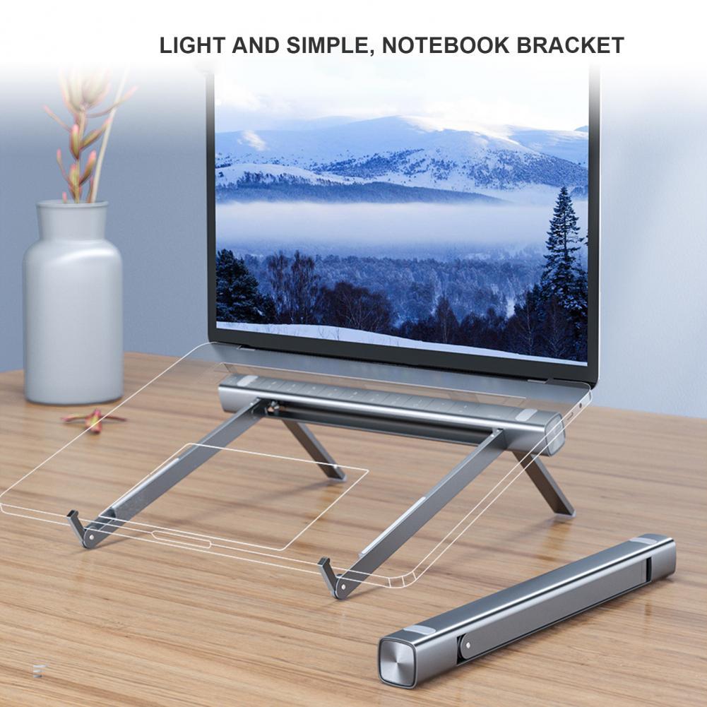 Universal Convenient Aluminum Alloy Laptop Stand Portable Ba