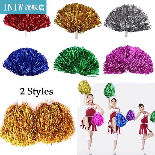 1Pair Cheerleader Pom Poms Finger Ring Style Cheap Practical