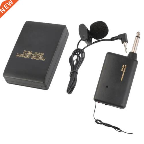 FM Transmitter Receiver Lavalier Lapel Clip On Mini Micropho