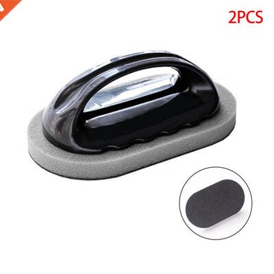 2 Pieces Hndle Clening Sponge Emery Surfce Brush Strong D