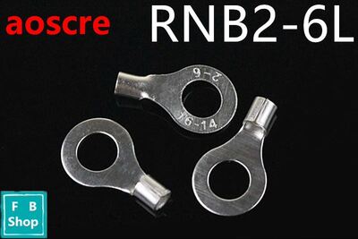 1000PCS RNB2-6L Non-insulated ring terminal (TO type) AWG 16
