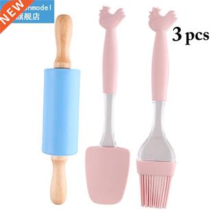 3Pcs/Set Baking Tools Silicone Non Stick Pastry Utensils Set