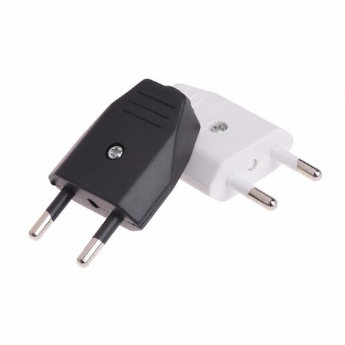 BGEKTOTH 2 Pcs German Type European 2 Pin Plugs Network Cabl