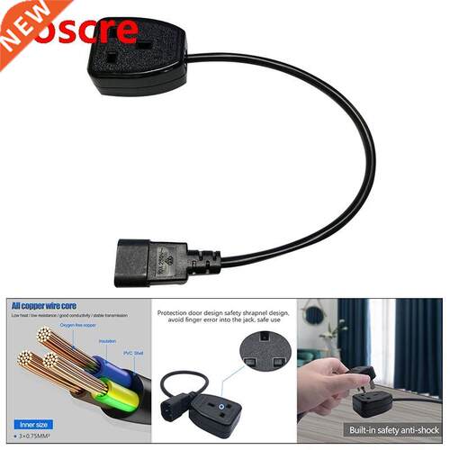 IEC20 C14 to UK BS16A Outlet Socket,IEC C14 Male Plug to