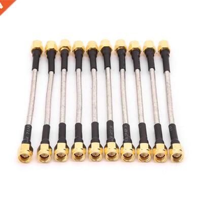 10pcs SMA Male To SMA Male RG402 Pigtail Cable 10cm Semi-rig