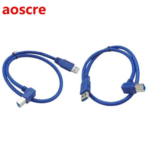 Printer Cable, 90 Degree USB Printer Cable USB Type A Male t