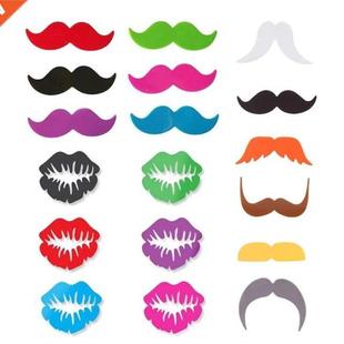 Wine Glass Markers Set of 18 Lips Beard Silicone Drink Glass