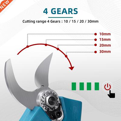 18V 4 ar Cordless Pruner Shear Efficient Fruit Tree Bonsai