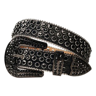 New Hot Western Bling Bling Rhinestones Belt Removable Buckl