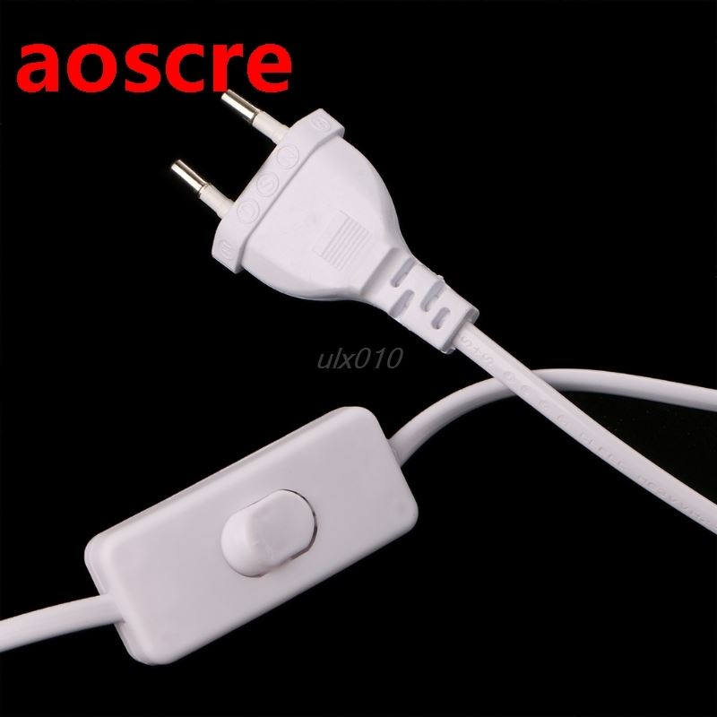 1.8m On Off Power Cord For LED Lamp with Button switch switc