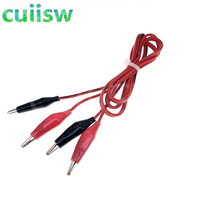 1pcs Double-ended Test Leads Alligator Crocodile Roach Clip