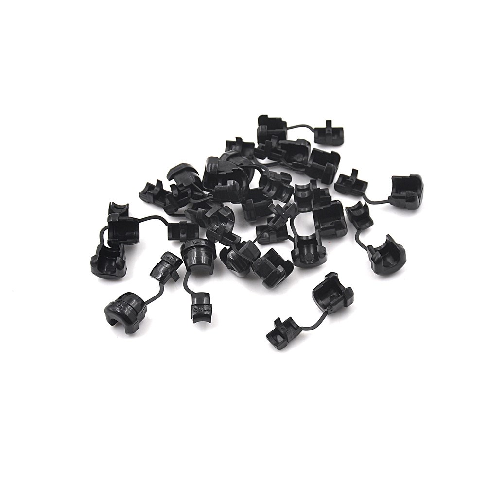 Black 20pc 6N-4 Strain Relief Bushing SJT 18AWG T=0.5~1.6mm