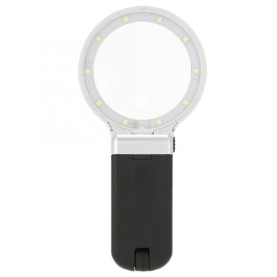 Handheld Portable 10 LED Lamp Light Magnifier 3x Magnifying