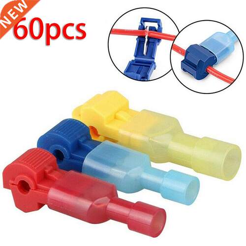 60PCS Quick Splice Wire Terminal Connectors Combo Kit Insula