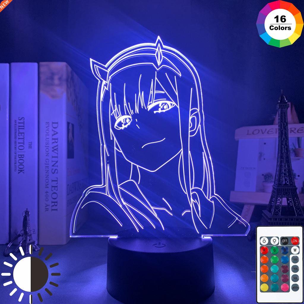 Anime 3d Lamp Zero Two Figure Nightlight Kids Child Girls Be